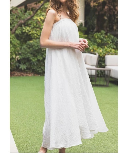 LUDICRUM(ルーディクルム)の「Multi strap camisole dress(キャミソール・レディース・ブラック/オフホワイト・FREE)」の2枚目の写真