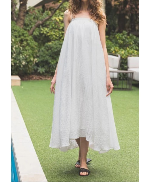 LUDICRUM(ルーディクルム)の「Multi strap camisole dress(キャミソール・レディース・ブラック/オフホワイト・FREE)」の6枚目の写真