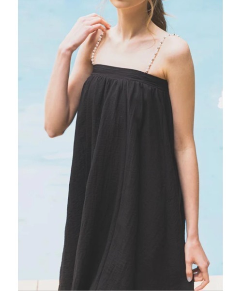 LUDICRUM(ルーディクルム)の「Multi strap camisole dress(キャミソール・レディース・ブラック/オフホワイト・FREE)」の8枚目の写真