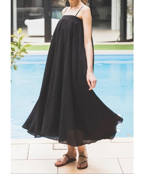 LUDICRUM(ルーディクルム)の「Multi strap camisole dress(キャミソール・レディース・ブラック/オフホワイト・FREE)」の10枚目の写真