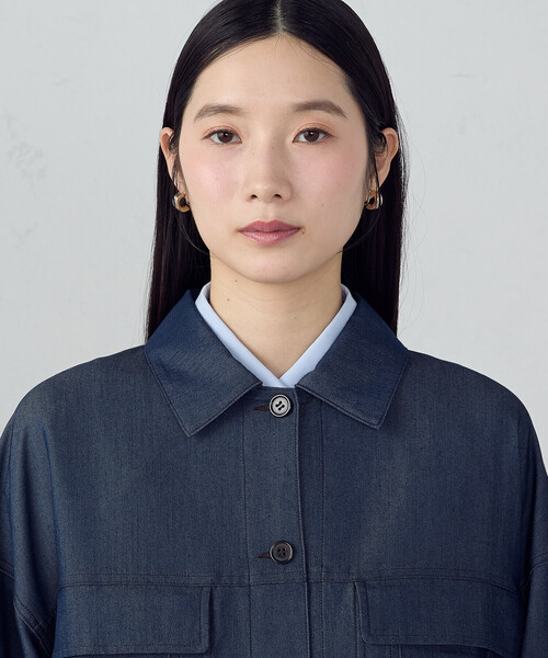 COMME CA ISM（コムサイズム）の「デニムライクＧジャン/セットアップ対応（ブルゾン・レディース・チャコール/ネイビー・MEDIUM/LARGE）」の20枚目の写真