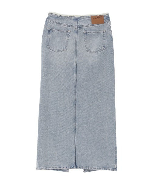 CLANE(クラネ)の「CENTER SLIT DENIM SKIRT(デニムスカート・レディース・ライトブルー・0/2/1)」の14枚目の写真