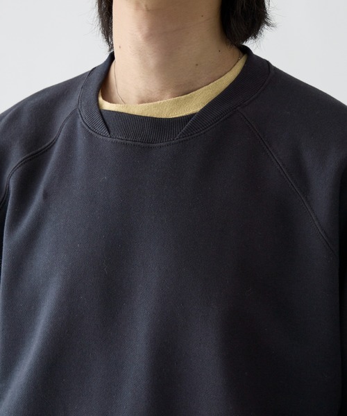 Adoon plain(アドーンプレーン)の「V1-Gusset Raglan Sweet / Vガゼットラグラン裏毛スウェット(スウェット・メンズ・ブラウン/ライトグレー/ネイビー・LARGE/MEDIUM)」の21枚目の写真