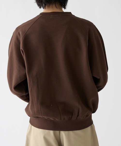 Adoon plain(アドーンプレーン)の「V1-Gusset Raglan Sweet / Vガゼットラグラン裏毛スウェット(スウェット・メンズ・ブラウン/ライトグレー/ネイビー・LARGE/MEDIUM)」の17枚目の写真