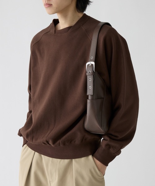 Adoon plain(アドーンプレーン)の「V1-Gusset Raglan Sweet / Vガゼットラグラン裏毛スウェット(スウェット・メンズ・ブラウン/ライトグレー/ネイビー・LARGE/MEDIUM)」の12枚目の写真