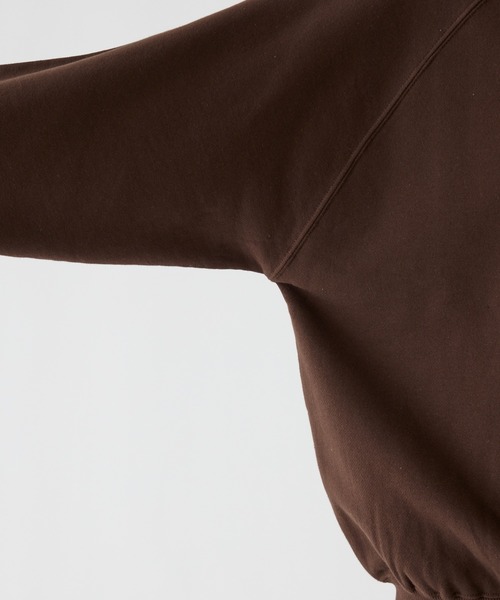 Adoon plain(アドーンプレーン)の「V1-Gusset Raglan Sweet / Vガゼットラグラン裏毛スウェット(スウェット・メンズ・ブラウン/ライトグレー/ネイビー・LARGE/MEDIUM)」の15枚目の写真