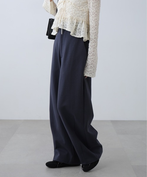 FREE'S MART（フリーズマート）の「◆【はかな企画】ウエストアジャストカーブパンツ〈ＭＦＭ〉（その他パンツ・レディース・ホワイト系その他/ネイビー・MEDIUM/SMALL/X-SMALL）」の5枚目の写真