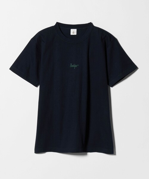6（ロク）の「＜6(ROKU)＞Boutique Tシャツ（Tシャツ/カットソー・レディース・ホワイト/ネイビー・M/L/S）」の2枚目の写真