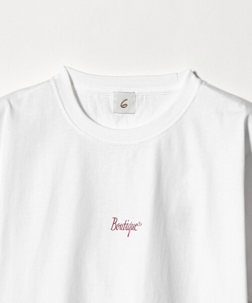 6（ロク）の「＜6(ROKU)＞Boutique Tシャツ（Tシャツ/カットソー・レディース・ホワイト/ネイビー・M/L/S）」の9枚目の写真