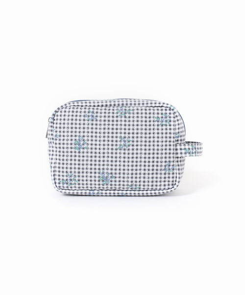 SLOBE IENA（スローブイエナ）の「Margaux Dereume × SLOBE キルティングポーチ（ポーチ・レディース・スカイブルー/ブラック・FREE）」の11枚目の写真