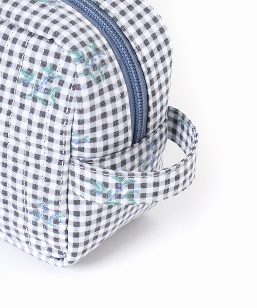 SLOBE IENA（スローブイエナ）の「Margaux Dereume × SLOBE キルティングポーチ（ポーチ・レディース・スカイブルー/ブラック・FREE）」の15枚目の写真