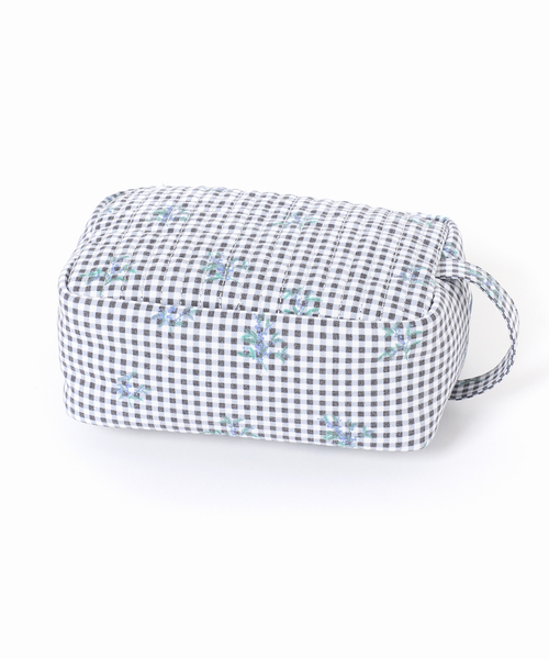 SLOBE IENA（スローブイエナ）の「Margaux Dereume × SLOBE キルティングポーチ（ポーチ・レディース・スカイブルー/ブラック・FREE）」の16枚目の写真