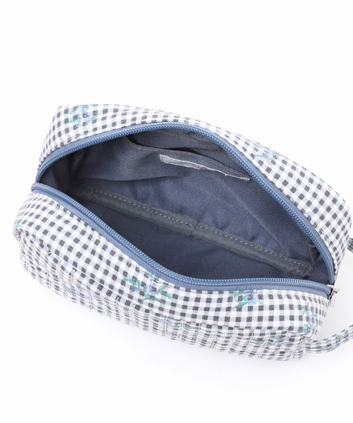 SLOBE IENA（スローブイエナ）の「Margaux Dereume × SLOBE キルティングポーチ（ポーチ・レディース・スカイブルー/ブラック・FREE）」の17枚目の写真