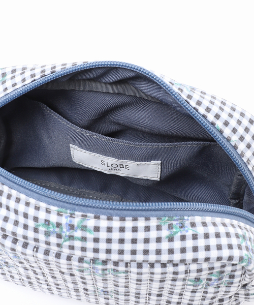 SLOBE IENA（スローブイエナ）の「Margaux Dereume × SLOBE キルティングポーチ（ポーチ・レディース・スカイブルー/ブラック・FREE）」の18枚目の写真