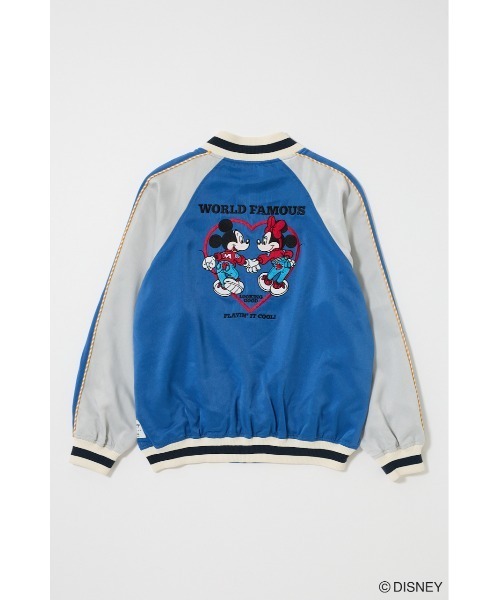 Disney SERIES CREATED by MUS(ディズニーシリーズクリエイテッドバイエムユーエス)の「MD MM MATCHING OUTFITS ジャケット(スカジャン・レディース・ブルー/ピンク・FREE)」の9枚目の写真
