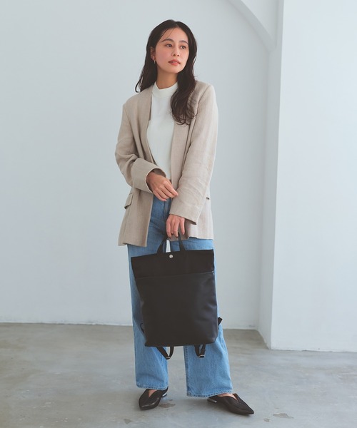Breath TOPKAPI】LINEA リネア レザーコンビ リュック バックパック A4