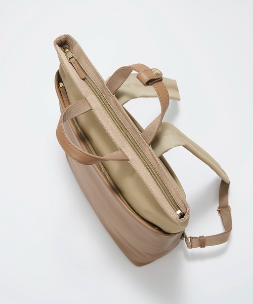 Breath TOPKAPI（ブレストプカピ）の「【Breath TOPKAPI】LINEA リネア レザーコンビ リュック バックパック　A4 / 軽量（バックパック/リュック・レディース・ブラウン/ブラック・FREE）」の12枚目の写真