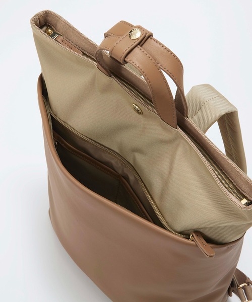 Breath TOPKAPI（ブレストプカピ）の「【Breath TOPKAPI】LINEA リネア レザーコンビ リュック バックパック　A4 / 軽量（バックパック/リュック・レディース・ブラウン/ブラック・FREE）」の13枚目の写真