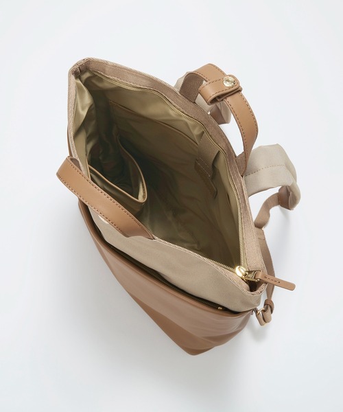 Breath TOPKAPI（ブレストプカピ）の「【Breath TOPKAPI】LINEA リネア レザーコンビ リュック バックパック　A4 / 軽量（バックパック/リュック・レディース・ブラウン/ブラック・FREE）」の18枚目の写真