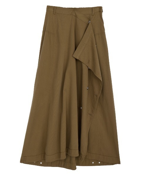 Ameri（アメリ）の「TENCEL DENIM WRAP LIKE SKIRT（デニムスカート・レディース・ベージュ/ブラック/ブルー・MEDIUM/SMALL）」の19枚目の写真