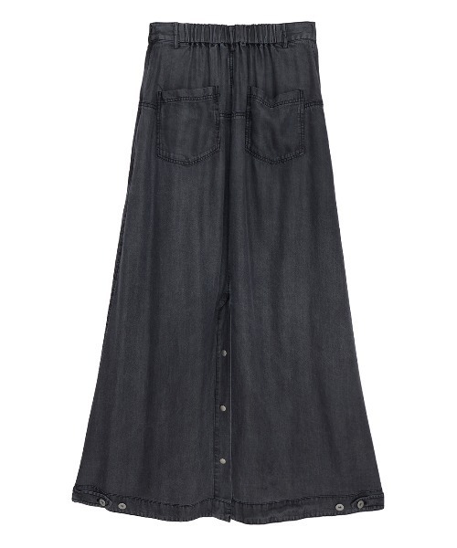 ameri vintage DENIM PLEATS SKIRT スカート FULL LENGTH COLOR DENIM SKIRT