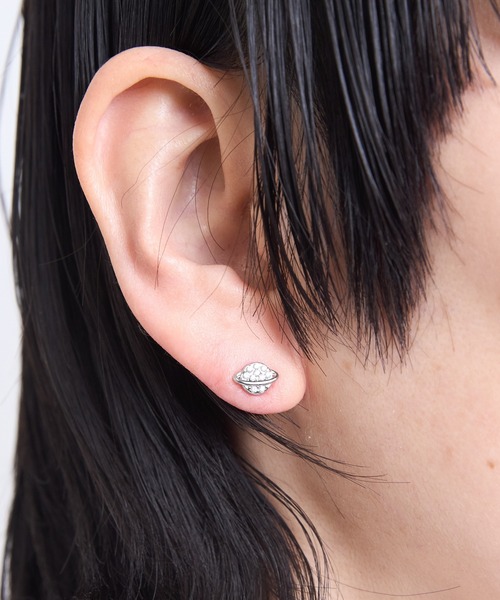 gargle(ガーグル)の「gargle ガーグル:STAINLESS ステンレスシリーズ キラ土星 ピアス(ピアス(両耳用)・レディース・ゴールド/シルバー・FREE)」の3枚目の写真