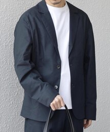 SHIPS any | 【WEB限定】SHIPS any:〈接触冷感・ストレッチ・遮熱等〉ハイブリッドリネン リラックス テーラード ジャケット◆(テーラードジャケット)