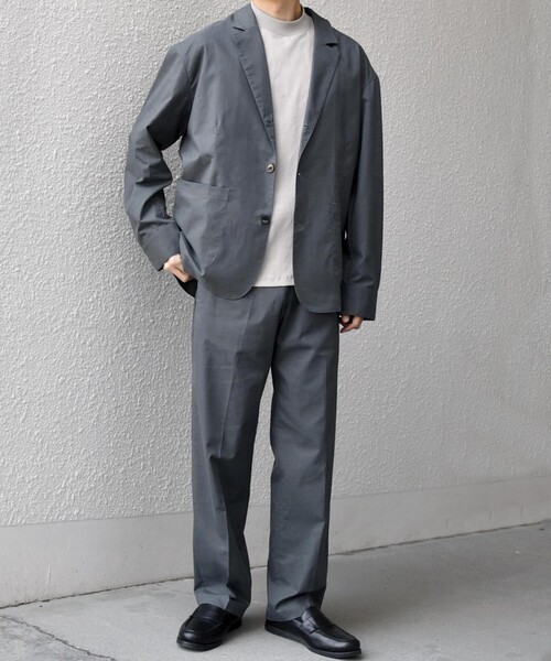 SHIPS any（シップス エニィ）の「【WEB限定】SHIPS any:〈接触冷感・ストレッチ・遮熱等〉ハイブリッドリネン リラックス テーラード ジャケット◆（テーラードジャケット・メンズ・ダークグレー/ライトオリーブ/ライトグレー/ネイビー・X-LARGE/LARGE/MEDIUM/SMALL）」の11枚目の写真