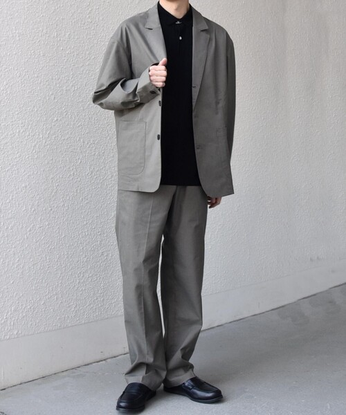 SHIPS any（シップス エニィ）の「【WEB限定】SHIPS any:〈接触冷感・ストレッチ・遮熱等〉ハイブリッドリネン リラックス テーラード ジャケット◆（テーラードジャケット・メンズ・ダークグレー/ライトオリーブ/ライトグレー/ネイビー・X-LARGE/LARGE/MEDIUM/SMALL）」の17枚目の写真