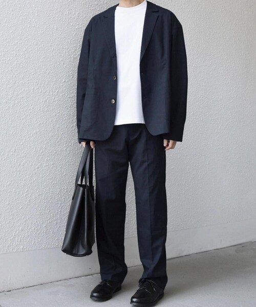 SHIPS any（シップス エニィ）の「【WEB限定】SHIPS any:〈接触冷感・ストレッチ・遮熱等〉ハイブリッドリネン リラックス テーラード ジャケット◆（テーラードジャケット・メンズ・ダークグレー/ライトオリーブ/ライトグレー/ネイビー・X-LARGE/LARGE/MEDIUM/SMALL）」の21枚目の写真