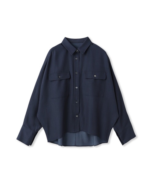 LAUTREAMONT(ロートレアモン)の「Beauty Denimブラウス≪洗濯機で洗える≫(シャツ/ブラウス・レディース・ベージュ/ネイビー・9号)」の21枚目の写真
