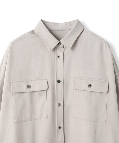 LAUTREAMONT(ロートレアモン)の「Beauty Denimブラウス≪洗濯機で洗える≫(シャツ/ブラウス・レディース・ベージュ/ネイビー・9号)」の5枚目の写真