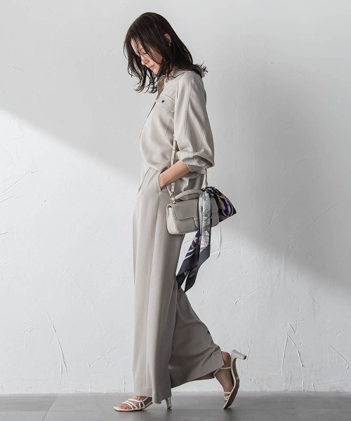 LAUTREAMONT(ロートレアモン)の「Beauty Denimブラウス≪洗濯機で洗える≫(シャツ/ブラウス・レディース・ベージュ/ネイビー・9号)」の14枚目の写真