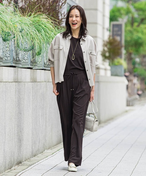 LAUTREAMONT(ロートレアモン)の「Beauty Denimブラウス≪洗濯機で洗える≫(シャツ/ブラウス・レディース・ベージュ/ネイビー・9号)」の18枚目の写真