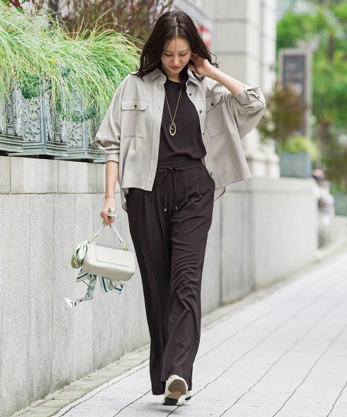 LAUTREAMONT(ロートレアモン)の「Beauty Denimブラウス≪洗濯機で洗える≫(シャツ/ブラウス・レディース・ベージュ/ネイビー・9号)」の20枚目の写真
