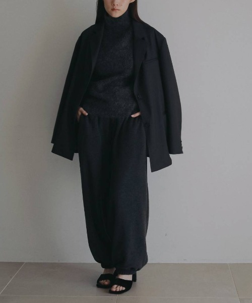 anuke（アンヌーク）の「anuke　Sleeveless Mohair Knit スリーブレスモヘアニット/62620520（ベスト・レディース・チャコールグレー/ブラウン・ONE SIZE）」の4枚目の写真