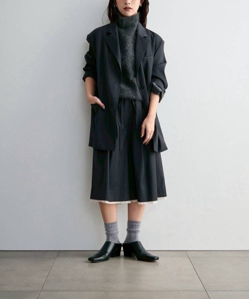 anuke（アンヌーク）の「anuke　Sleeveless Mohair Knit スリーブレスモヘアニット/62620520（ベスト・レディース・チャコールグレー/ブラウン・ONE SIZE）」の12枚目の写真