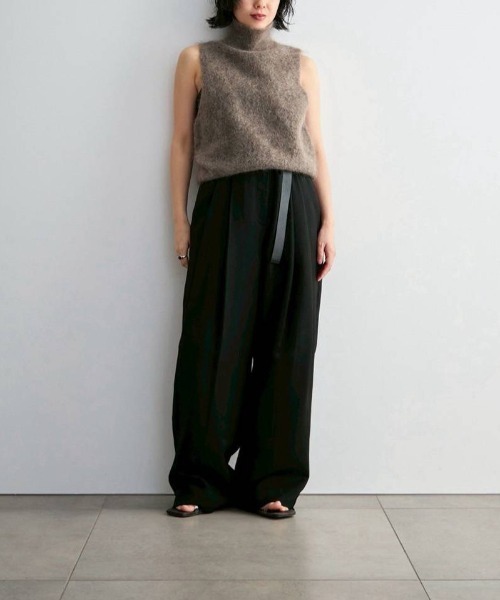 anuke（アンヌーク）の「anuke　Sleeveless Mohair Knit スリーブレスモヘアニット/62620520（ベスト・レディース・チャコールグレー/ブラウン・ONE SIZE）」の16枚目の写真
