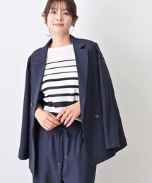 【セットアップ可/洗える】ダブルストレッチジャケット