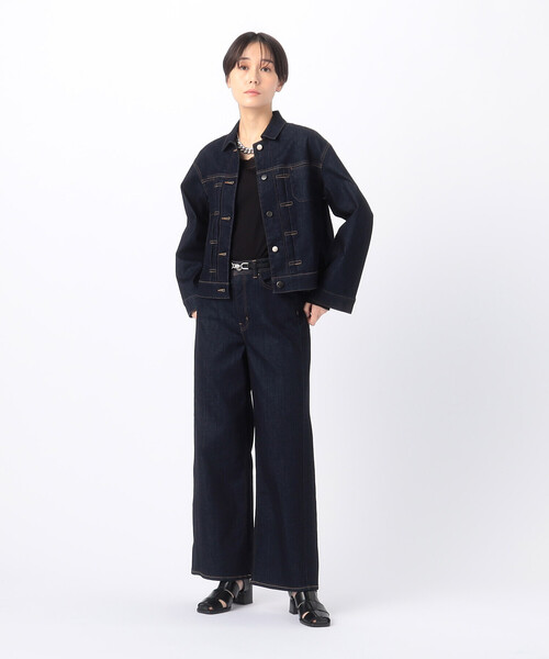 K.T KIYOKO TAKASE(キヨコタカセ)の「中空ストレッチデニム ワイドデニムパンツ(デニムパンツ・レディース・その他1・11号)」の2枚目の写真
