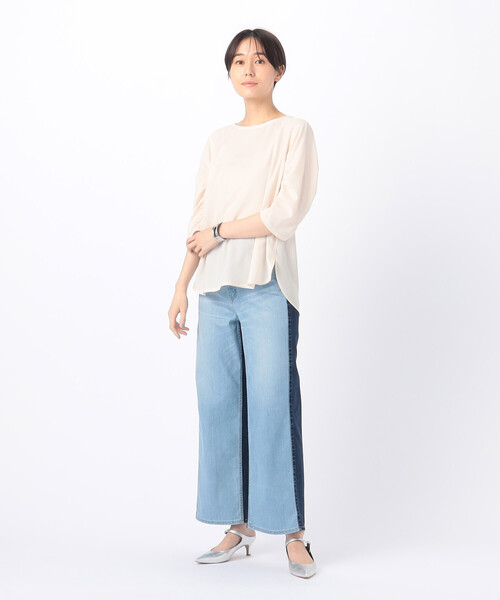 K.T KIYOKO TAKASE(キヨコタカセ)の「中空ストレッチデニム ワイドデニムパンツ(デニムパンツ・レディース・その他1・11号)」の12枚目の写真