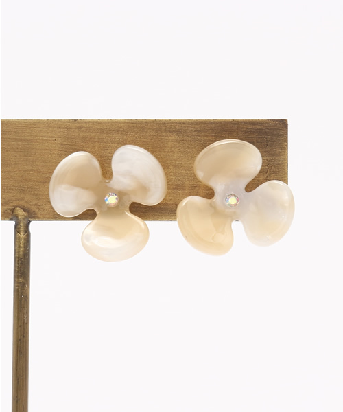 チャイハネ（チャイハネ）の「【チャイハネ】フラリルピアス（ピアス（両耳用）・レディース・レッド/ホワイト/カラフル・FREE）」の2枚目の写真