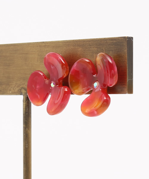 チャイハネ（チャイハネ）の「【チャイハネ】フラリルピアス（ピアス（両耳用）・レディース・レッド/ホワイト/カラフル・FREE）」の8枚目の写真