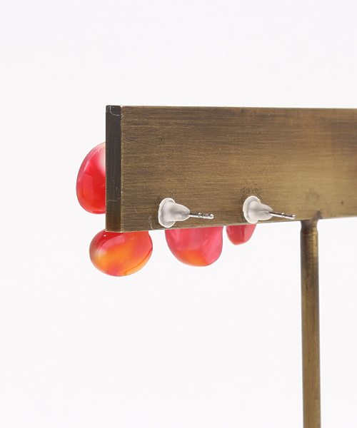 チャイハネ（チャイハネ）の「【チャイハネ】フラリルピアス（ピアス（両耳用）・レディース・レッド/ホワイト/カラフル・FREE）」の4枚目の写真