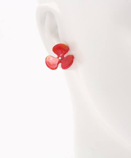 チャイハネ（チャイハネ）の「【チャイハネ】フラリルピアス（ピアス（両耳用）・レディース・レッド/ホワイト/カラフル・FREE）」の5枚目の写真