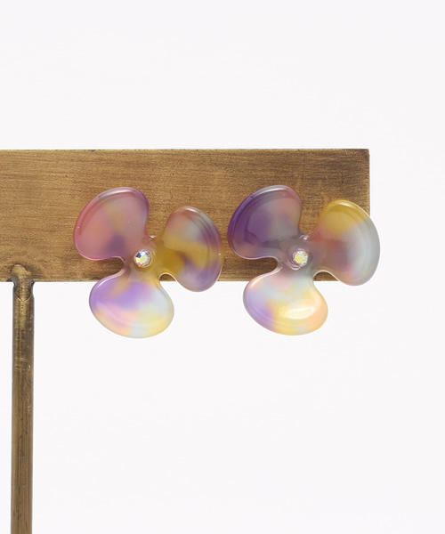 チャイハネ（チャイハネ）の「【チャイハネ】フラリルピアス（ピアス（両耳用）・レディース・レッド/ホワイト/カラフル・FREE）」の7枚目の写真