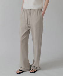 Cottage Relax Fit Wide Banding Pants_LIGHT KHAKI