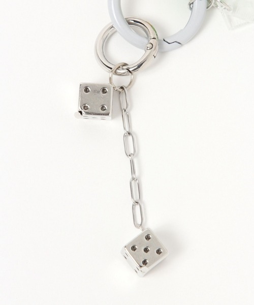 studio CLIP（スタディオクリップ）の「ミニモチーフコードチャーム（キーホルダー・レディース・ベージュ/ブルー・FREE）」の5枚目の写真