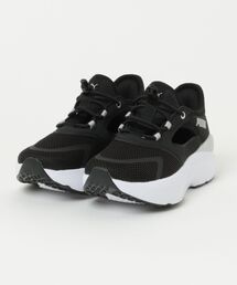 PUMA プーマ SOFTRIDE MAYVE MULE EASE IN SOFTRIDE メイブ ミュール EASE IN 313770 01BK/SILVER