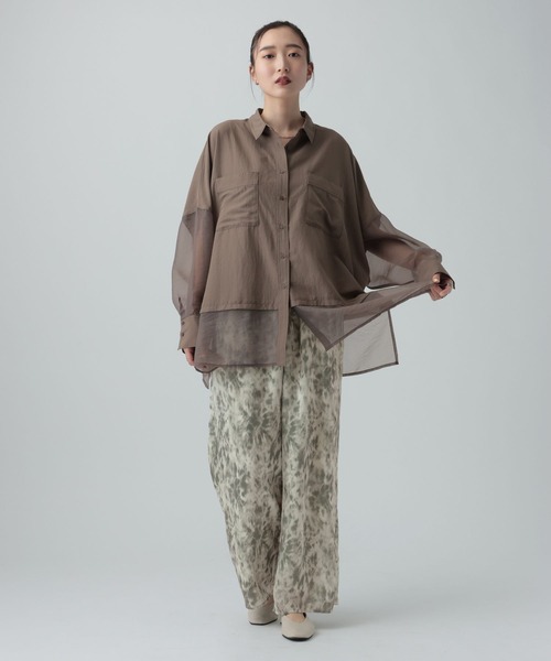 LEPSIM(レプシィム)の「ぼかし柄パンツ 665474(その他パンツ・レディース・ブラウン系その他/グレー系その他・FREE)」の6枚目の写真